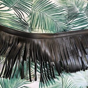 Amber Layered Fringe Belt